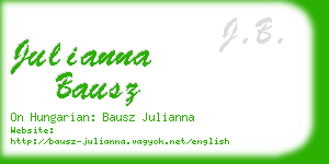 julianna bausz business card